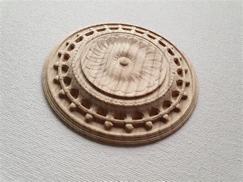 Antique Ceiling Medallion Carved Wood Rosette Furniture Etsy