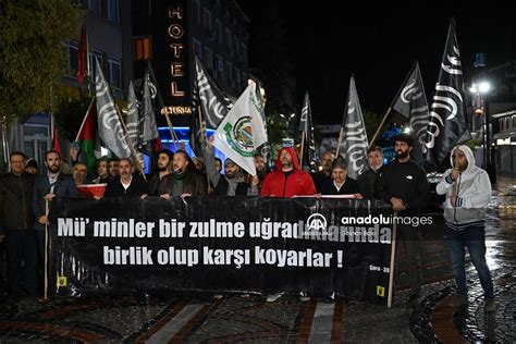 İsrail in Gazze deki hastaneye saldırısı protesto edildi