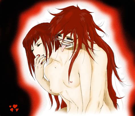 Rule 34 2girls Angelina Durless Black Butler Black Nails Breasts Finger In Mouth Grell