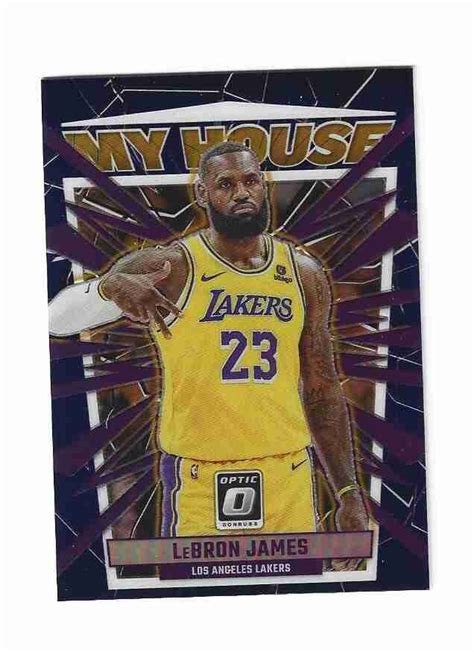 Sportlots Auctions 2024 Lebron James Optic My House PURPLE PRIZM INSERT