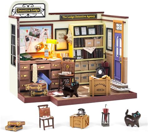 Amazon Diy Miniature House Kit Tiny House Detective Agency With