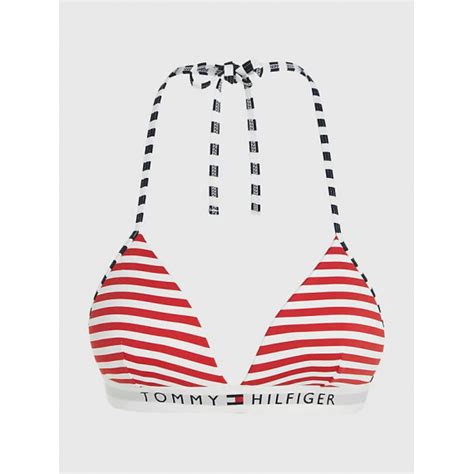 Bikini Triangle Fixed Foam Print Tommy Hilfiger Guanxe Atlantic