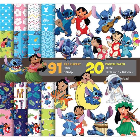 Kit Digital Lilo E Stitch