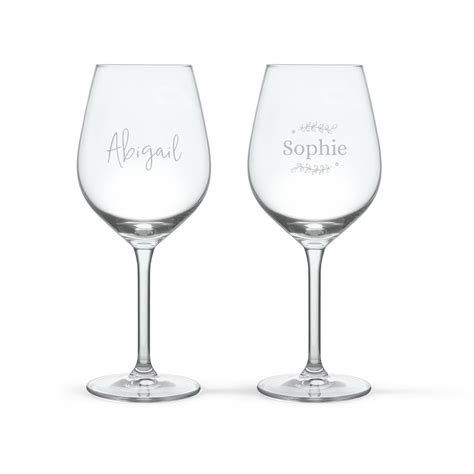 Personalized White Wine Glasses Yoursurprise