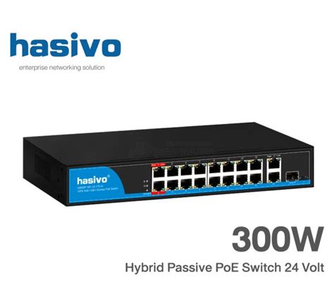 Passive Poe Switch V Hybrid Port Ge Ge Combo W