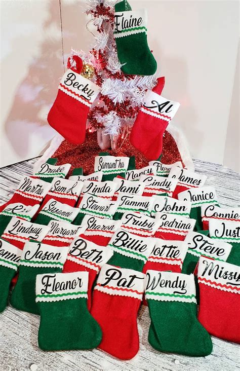 Christmas Stockings Mini Stocking Personalized Stocking Office Party