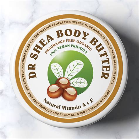 Fragrance Free Body Butter 200ml 100 Vegan Dr Shea Body Butter