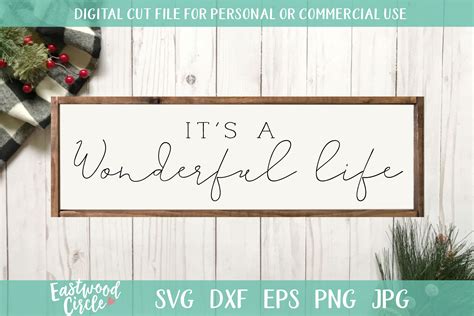 Its A Wonderful Life Svg Christmas Svg Christmas Svg Etsy