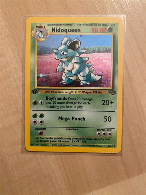 Pok Mon Tcg Nidoqueen Jungle Holo St Edition Holo Rare Ebay