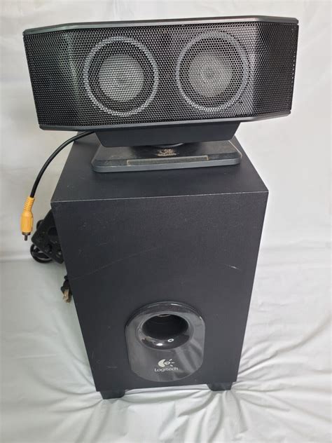 Used Logitech X Surround Sound Speaker System With Subwoofer