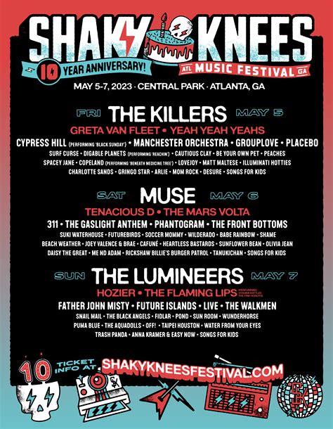 Shaky Knees Music Festival 2023 Festivals Fifty Grande