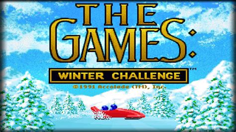 The Games Winter Challenge Pcdos 1991 Accolade Youtube