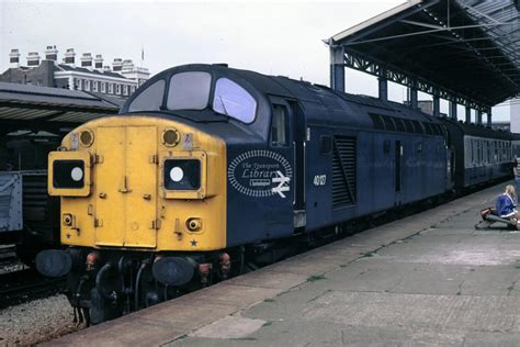 The Transport Library Br British Rail Diesel Locomotive Class 40 40126 At Wigan Springs Branch