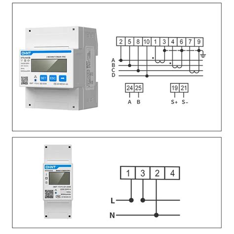 Compteur Din Rail Monophas Triphas A A Rs Compteur