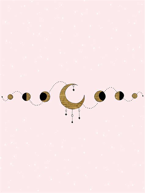 Moon phase desktop and phone wallpaper – makeandtell