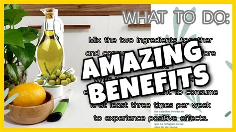 How To Mix Lemon Juice And Olive Oil For Amazing Health Benefits Youtube