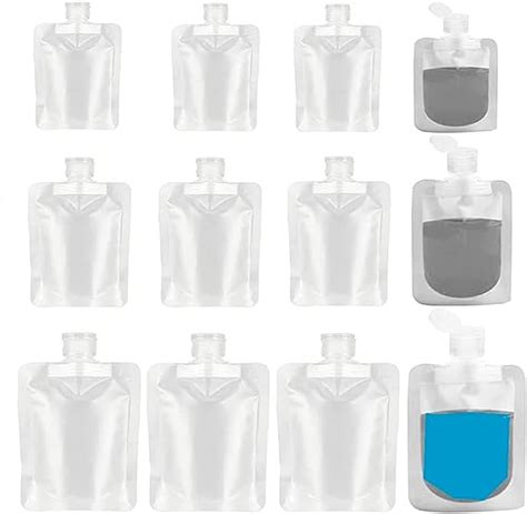 Travel Toiletries Bottles Pieces Refillable Empty Squeeze Pouch