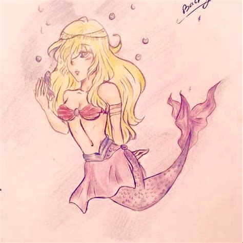 Camila Ásma as a mermaid Draw by Bachii stilinski Mermaid