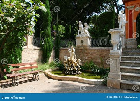 Valencia Spain 07 20 2019 Monforte Garden Jardines De Monforte