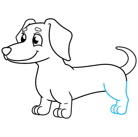 How To Draw A Dachshund Really Easy Drawing Tutorial