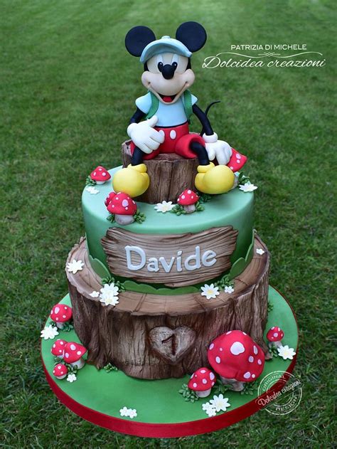 Mickey Mouse With Mushrooms Decorated Cake By Dolcidea CakesDecor