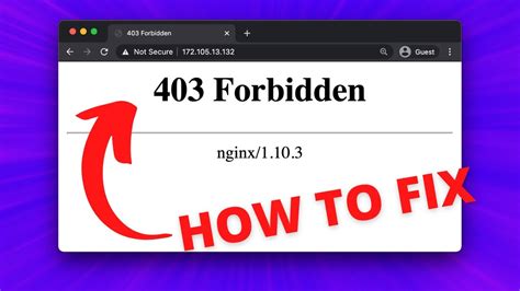 How To Fix Nginx 403 Forbidden Error IPhone Wired