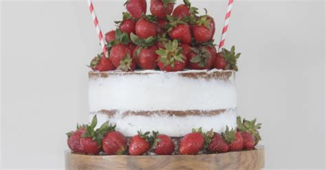 Strawberry Naked Cake