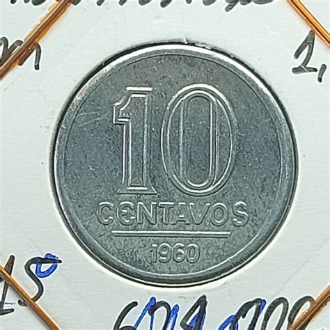 MOEDA BRASIL ALUMINIO 10 CENTAVOS 1960