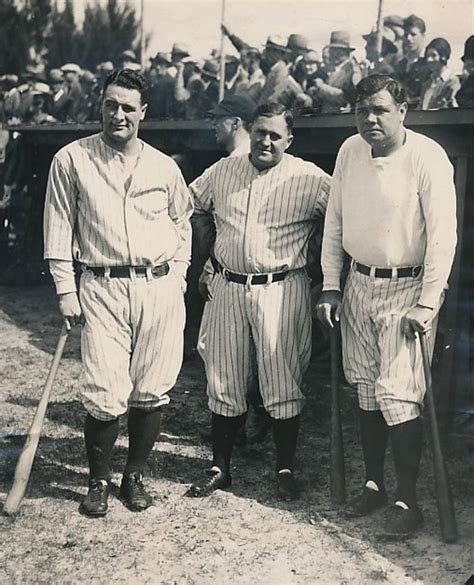 Lou Gehrig Joe McCarthy Babe Ruth At Spring Training 1931