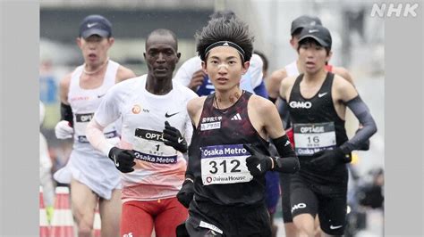 大阪マラソン 国学院大の平林清澄が初マラソン日本選手最高記録2時間6分18秒で優勝 Nhk 陸上競技（マラソン）