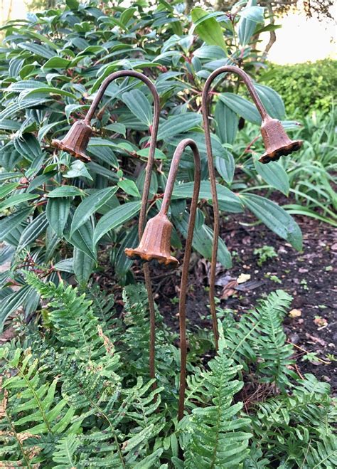 Bluebells X 3 Rusty Metal Garden Art Garden Present Garden Feature - Etsy