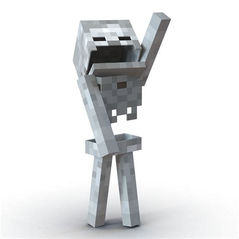 Minecraft Skeleton 3d Model 29 3ds C4d Fbx Ma Obj Max Free3d