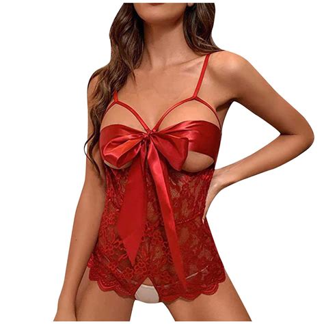 Odeerbi Women S Plus Size Lingerie Bodysuit Set 2024 Valentine S Day