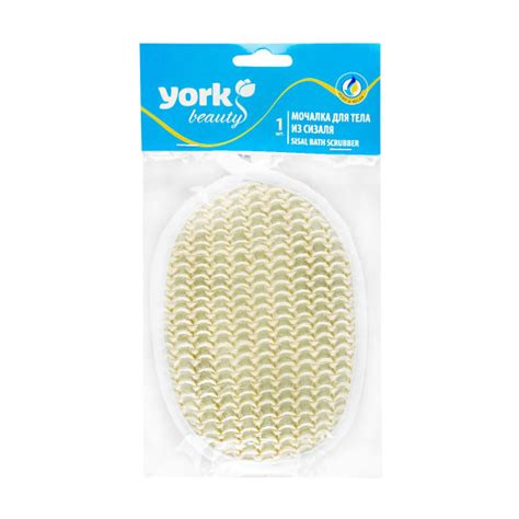 Мочалка для тела овальная из сизаля, York Beauty - купить с доставкой ...