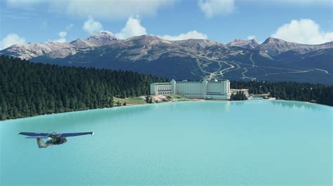 Testing out my Lake Louise Scenery : r/FS2020Creation