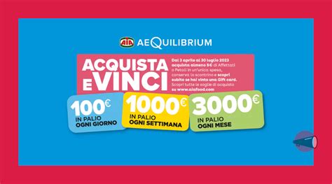 Concorso Aia Aequilibrium Vinci Gift Card Da A