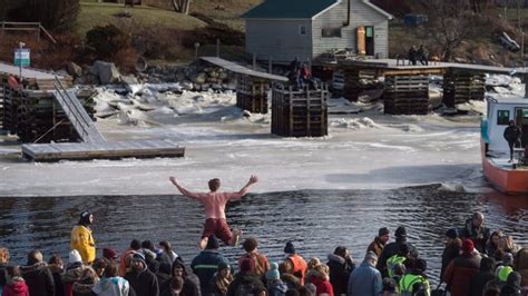 Polar Bear Dippers Brave Extreme Cold For New Years Plunge In Nova