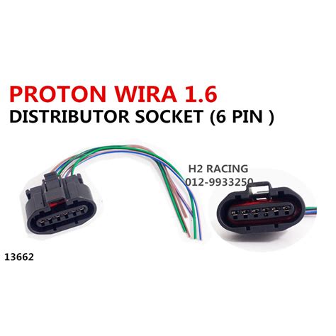 Wira 1 3 1 5 1 6 1 8 MMC Perdana Distributor Socket Throttle 6 PIN