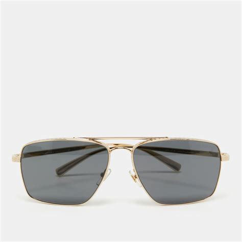 Versace Goldblack Mod 2216 Square Sunglasses Versace The Luxury Closet