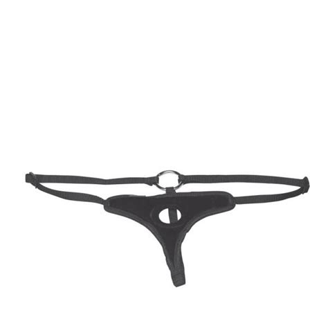 Lux Fetish Black Velvet Bikini Strap On O S