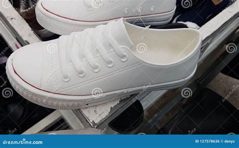 Shoes stock photo. Image of snickers, comfortable, white - 127578636