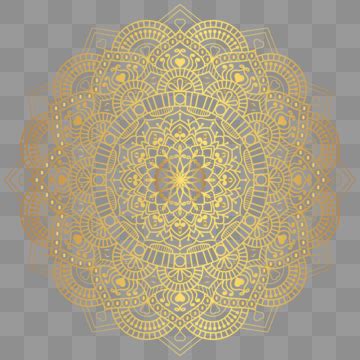 Fondo Transparente De Oro De Mandala De Lujo En Estilo Arabesco