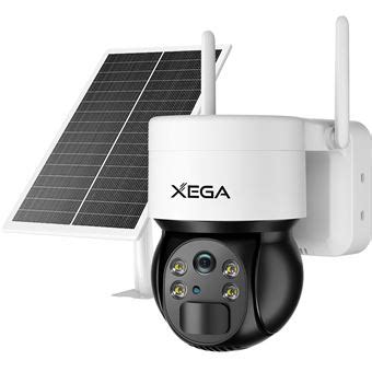 Xega 3G 4G LTE Caméra Surveillance Solaire Extérieure sans Fil PTZ