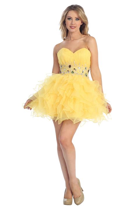 Fabulous Short Sexy Flirty Fun Strapless Prom Homecoming Detail Midriff Dress Ebay