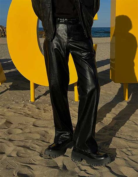 Asclo Like Leather Pants (2 colors) - 애즈클로