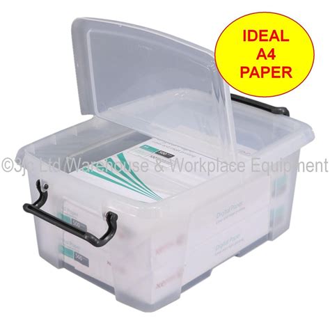 Smart Storemaster Premium Clear Plastic Storage Boxes Box Lids Choice