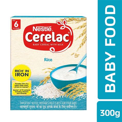 Buy Nestle Cerelac Baby Food Milk Rice From 6 Months Box Of 300 G