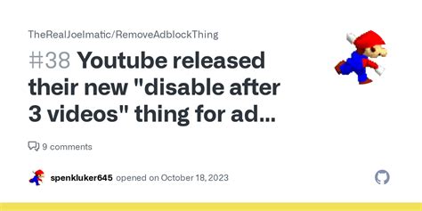 Youtube Released Their New Disable After Videos Thing For Ad