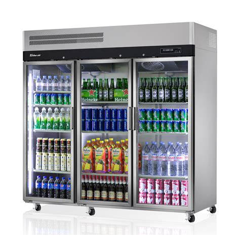 Turbo Air Kr65 3ghc 3 Glass Door Upright Fridge 1876l