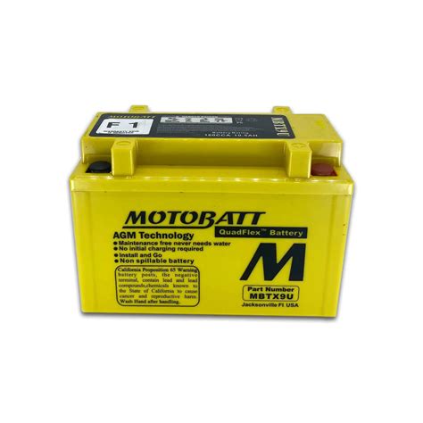 MBTX9U Motobatt Motorcycle Battery Battery Empire